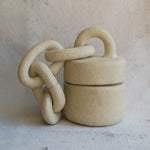 Lidded Container with Chunky Chain