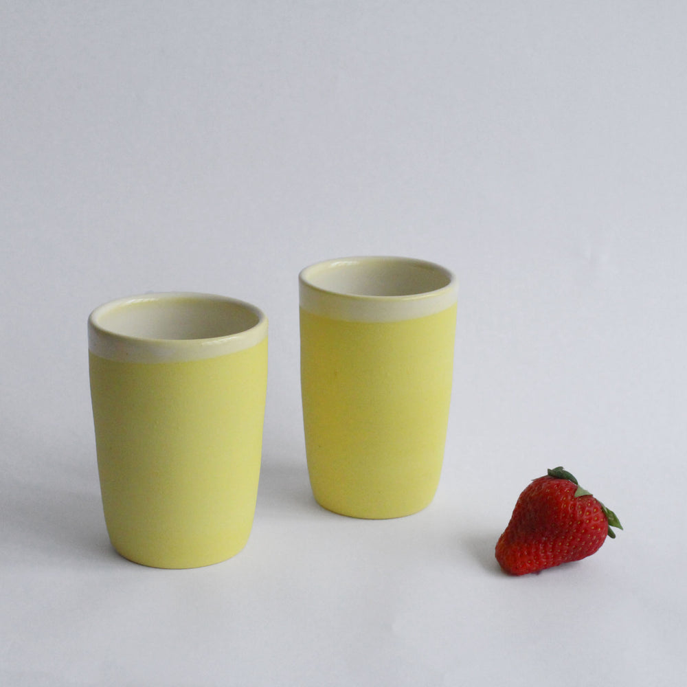 Yellow Porcelain Cup